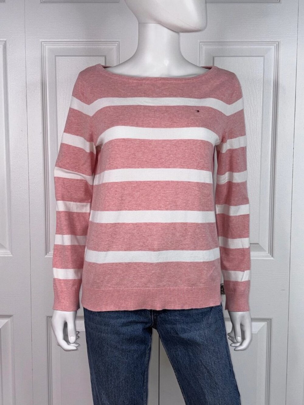 TOMMY HILFIGER women's striped knit sweater size Medium